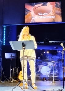 Val speaking
