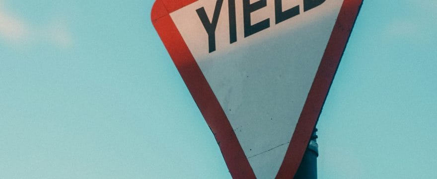 Yield sign